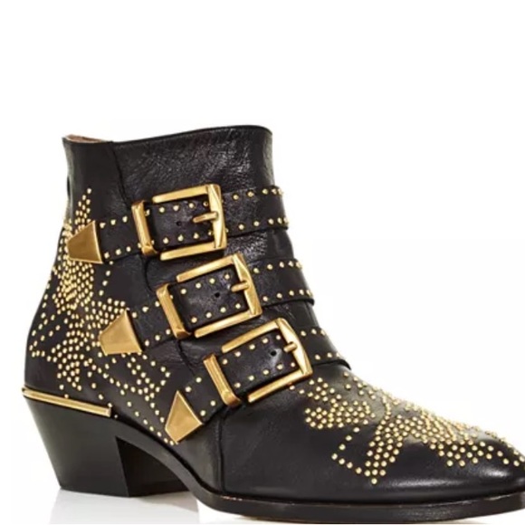 Chloe Gold Susanna Boots - New in Box - Picture 2 of 15